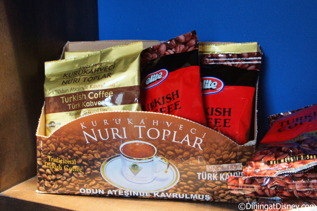 Various brands of Turkish coffee are available
