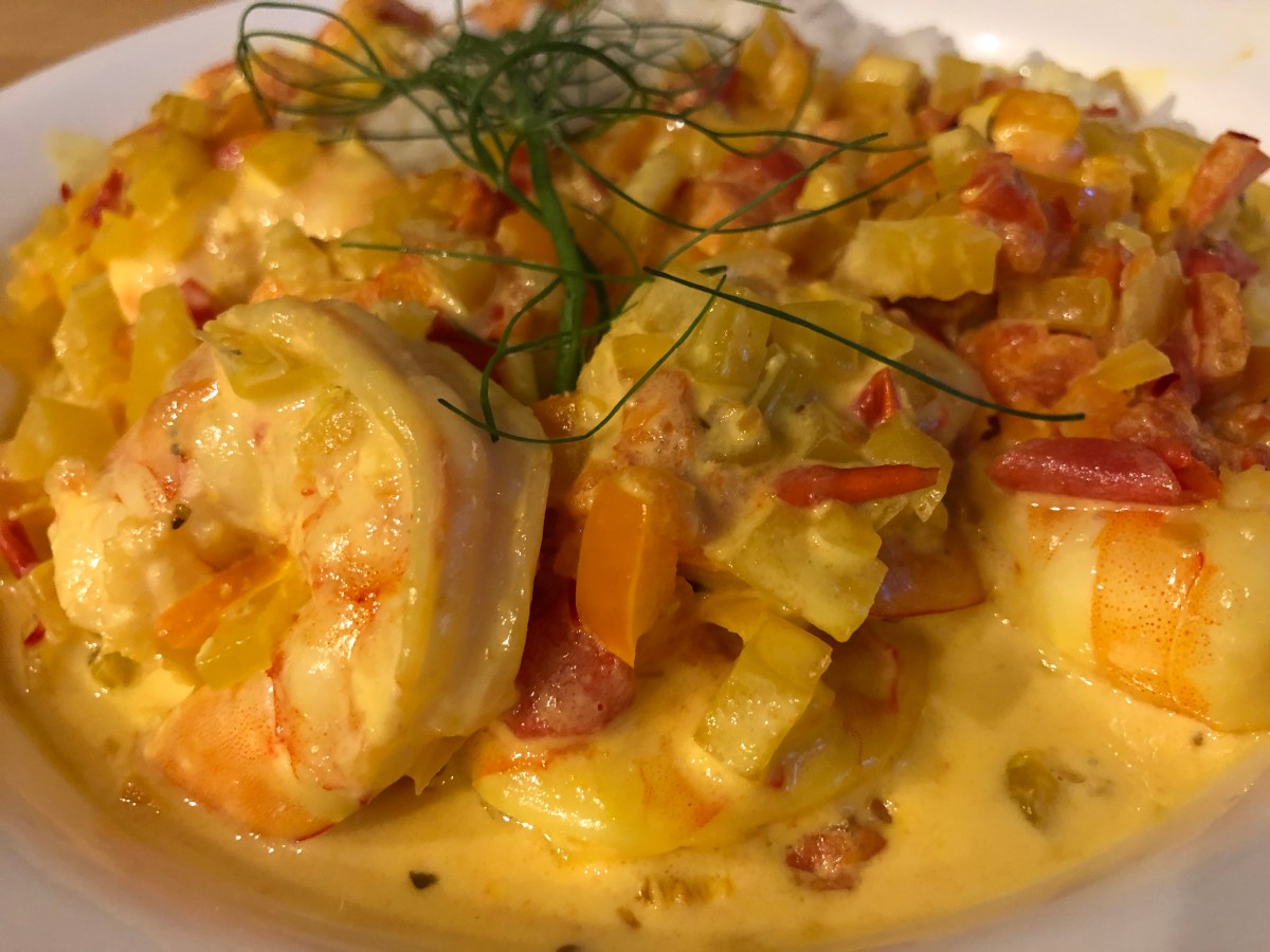 Shrimp in Pernod sauce. 7/30/09 Omnivore