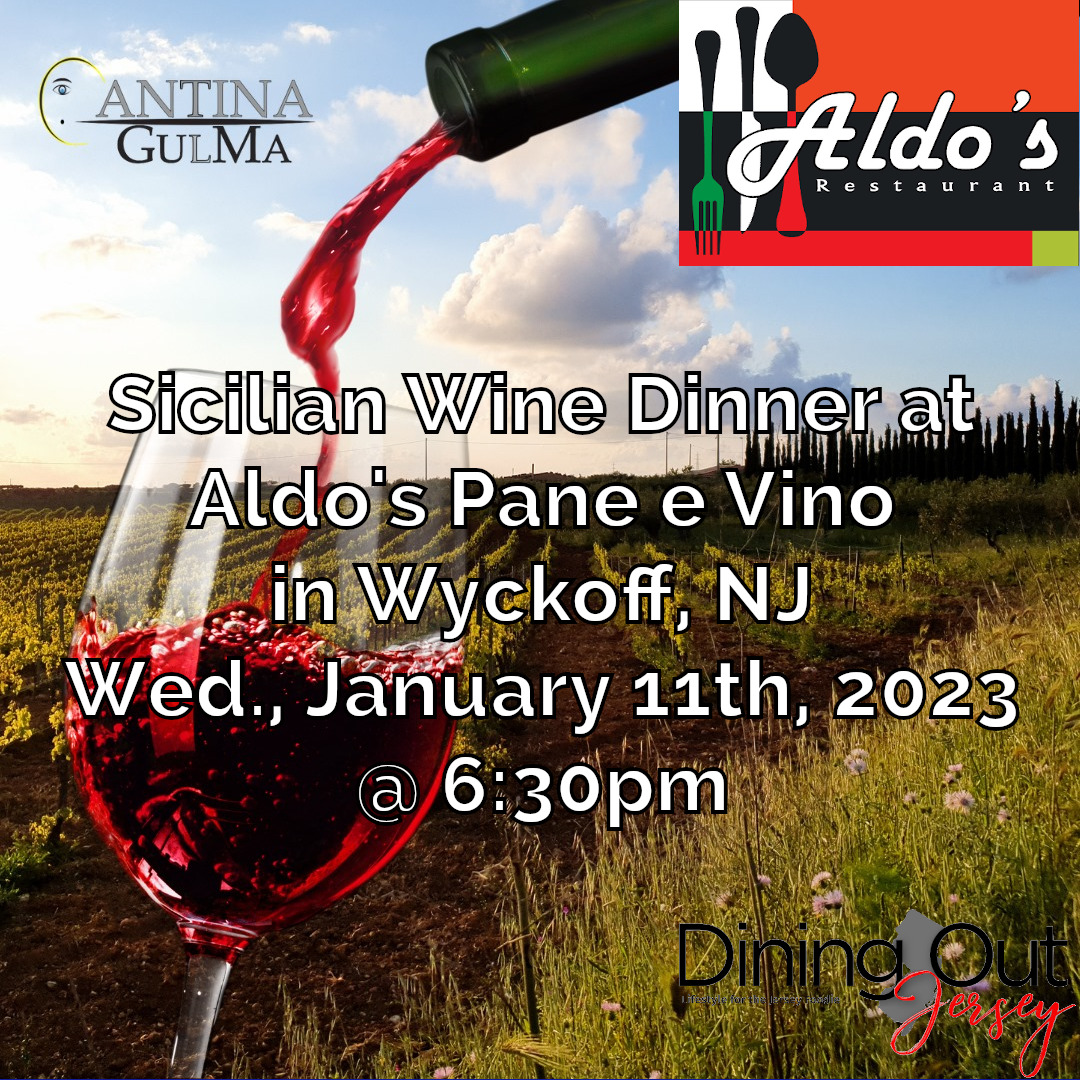 Sicilian Wine Pairing Dinner at Aldo's Pane e Vino in Wyckoff Dining