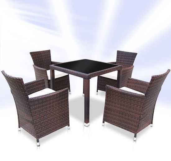 Square Rattan Dining Table With 4 Chairs Dining Tables