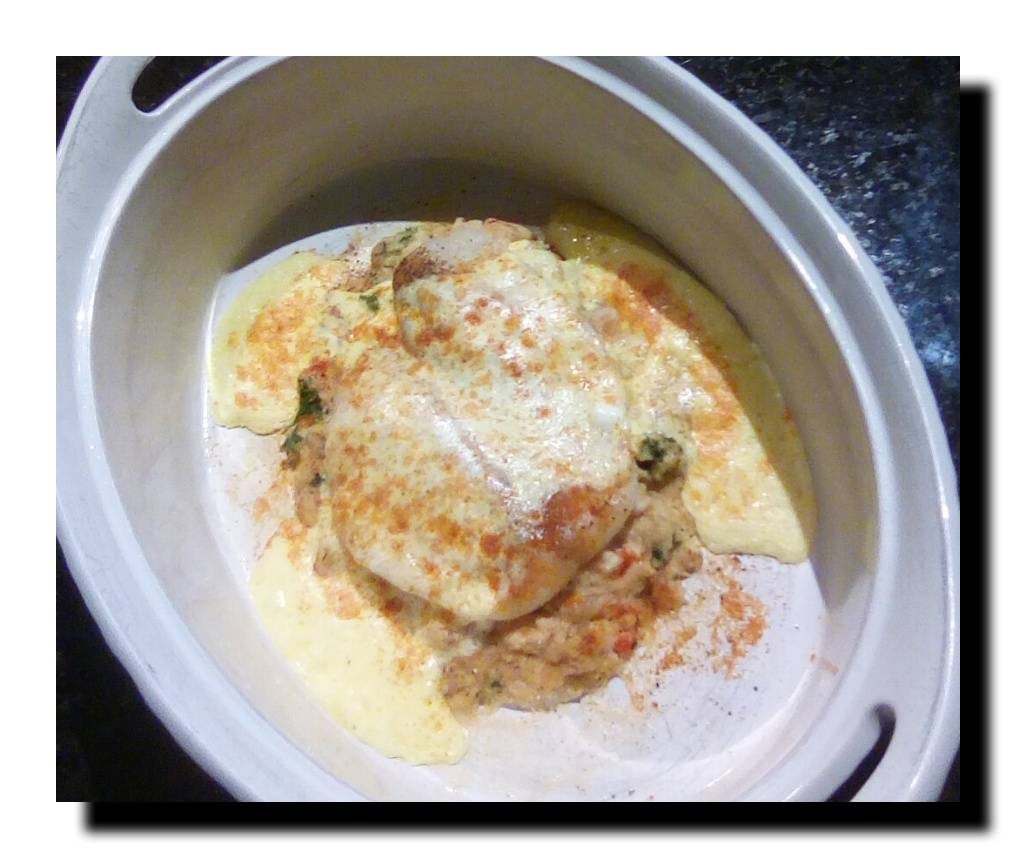 New Orleans Style Flounder Fillet Sprinkled with Paprika & Sauced