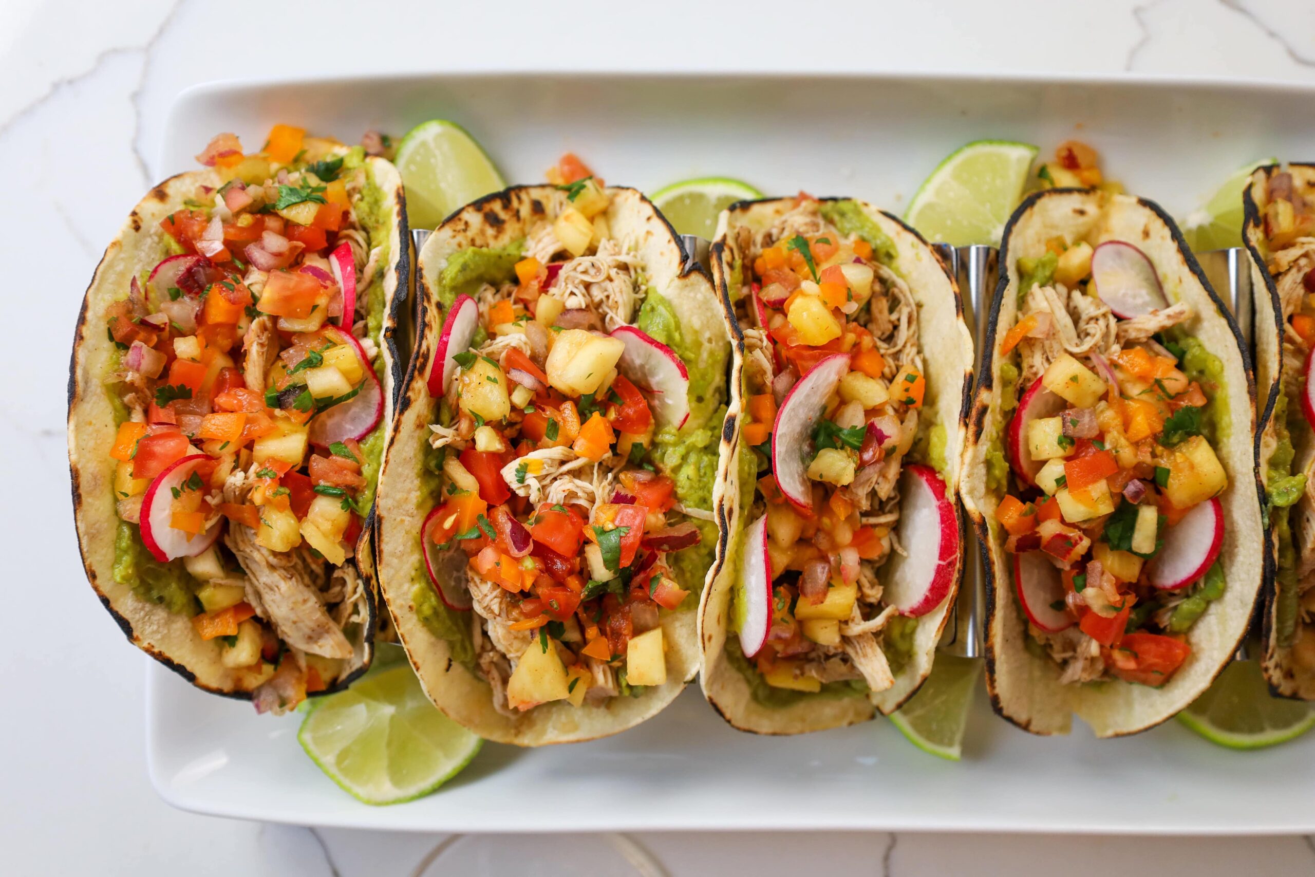 JamaicanInspired Jerk Chicken Tacos with Pineapple Salsa (Instant Pot