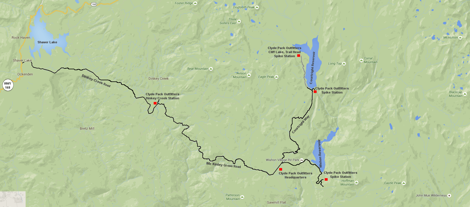 Map Clyde Pack Outfitters