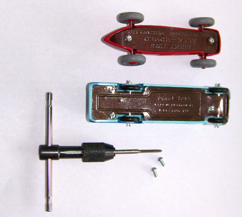 Diecast Dinky Toy Car Restoration and Collection rivets