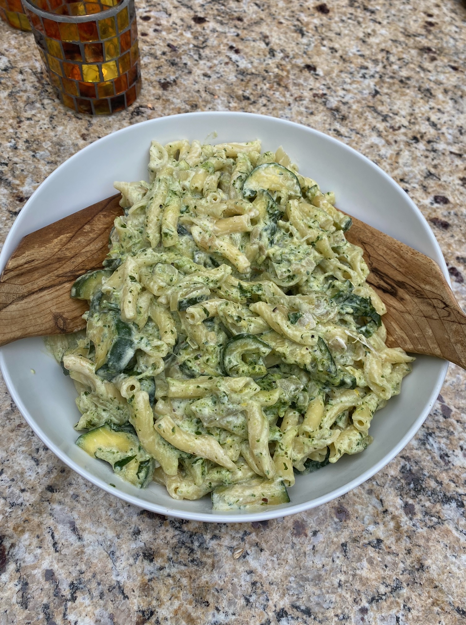 Creamy Zucchini and Ricotta Pasta Dinner at Our Place