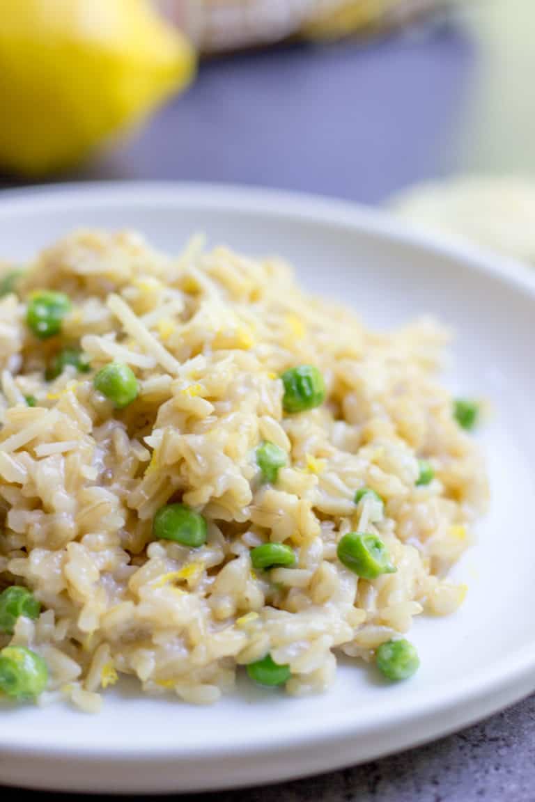 Brown Rice Risotto (One Minute Lunch!) Dinner, then Dessert
