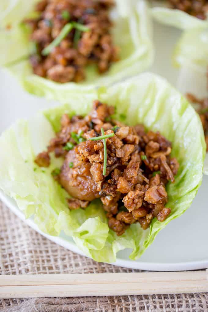 P.F. Chang's Chicken Lettuce Wraps (Copycat) Dinner, Then Dessert