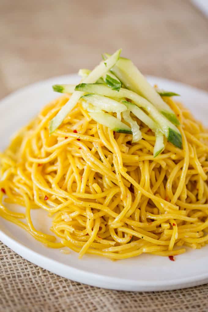 P.F. Chang's Garlic Noodles (Copycat) Dinner, then Dessert
