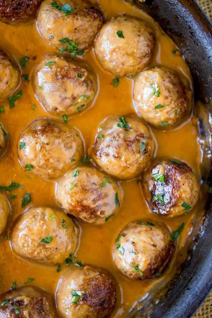 Swedish Meatballs Recipe (Ikea Copycat w/Gravy) Dinner, then Dessert