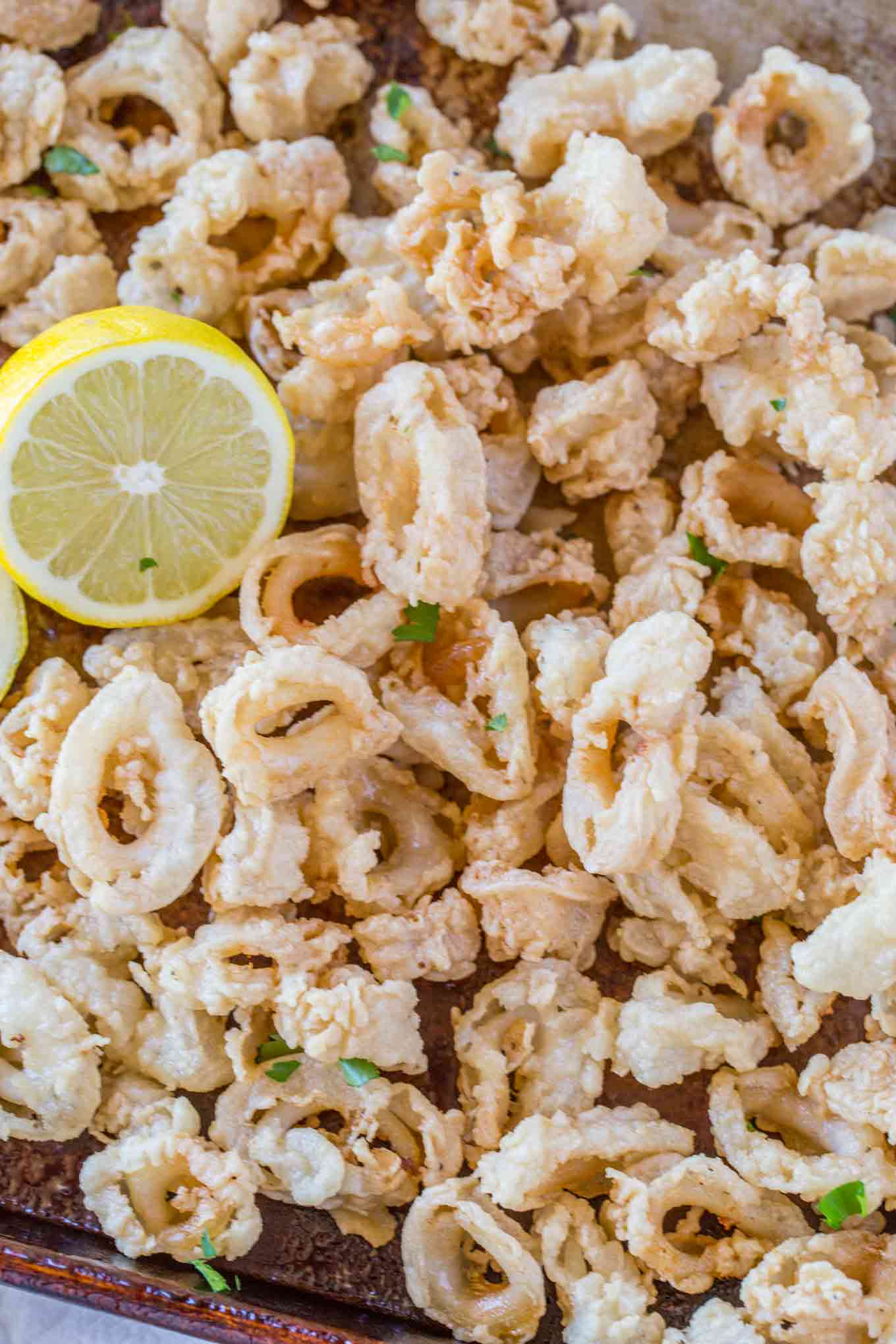Crispy Fried Calamari Dinner, then Dessert