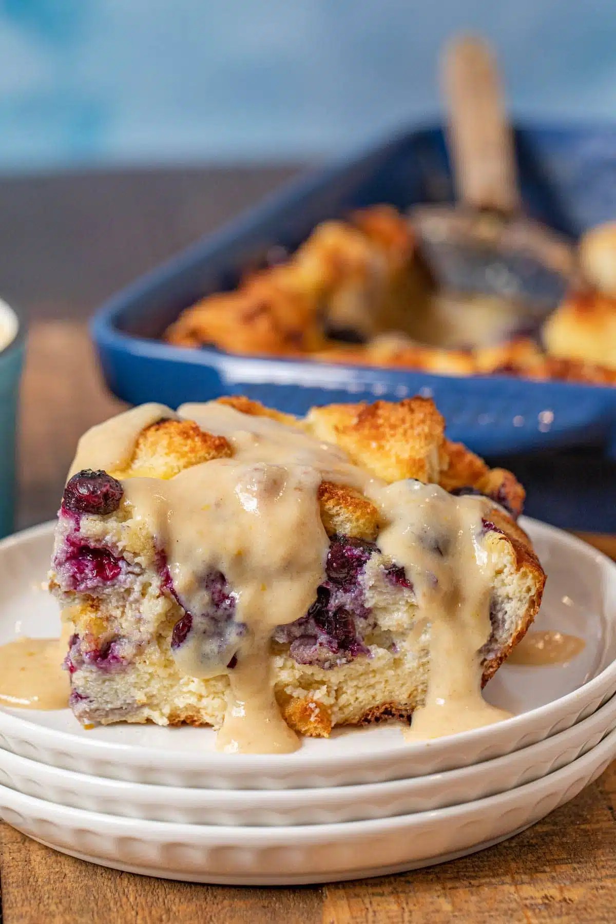 Blueberry Bread Pudding Recipe Dinner, then Dessert