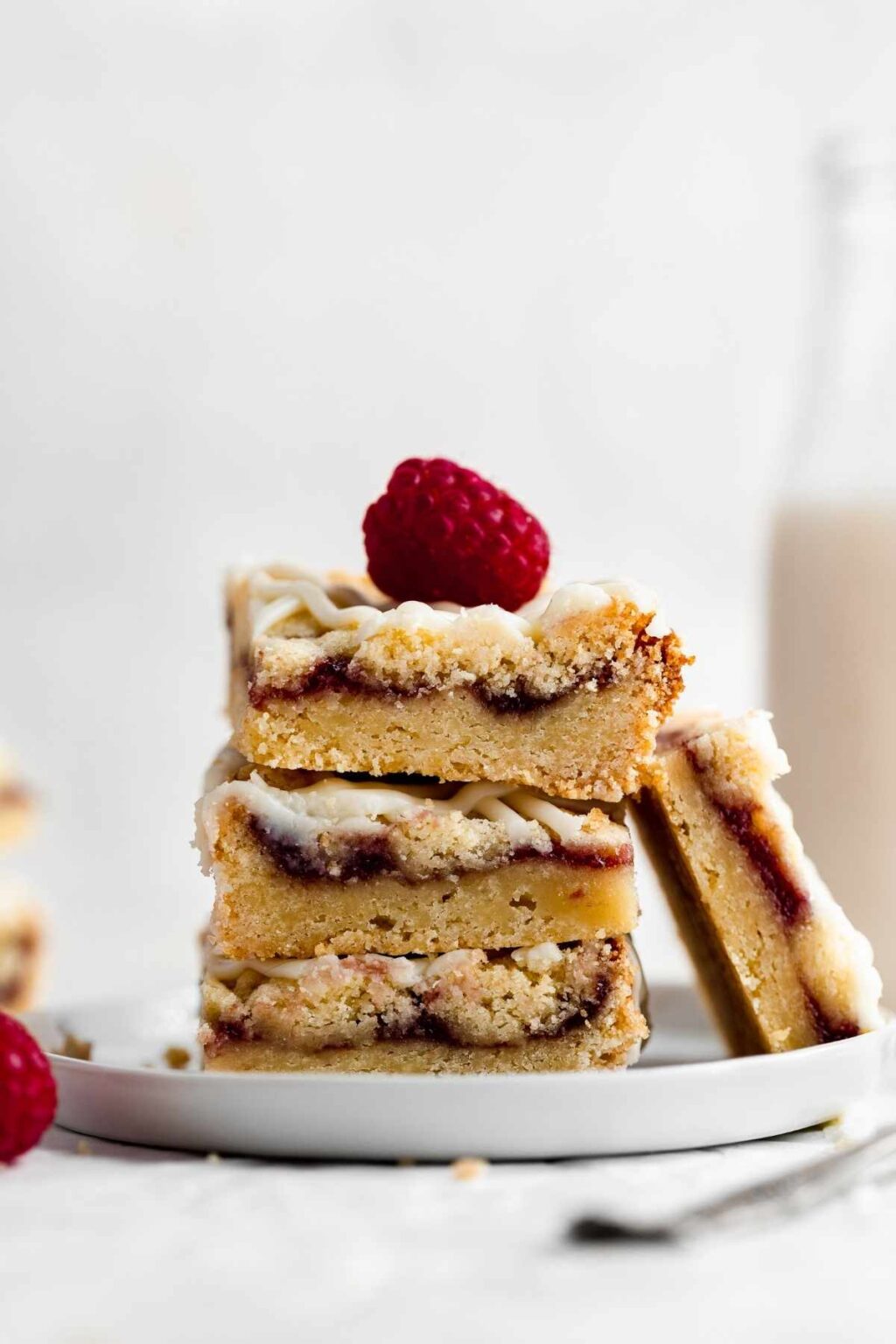 White Chocolate Raspberry Shortbread Bars Recipe Dinner, then Dessert