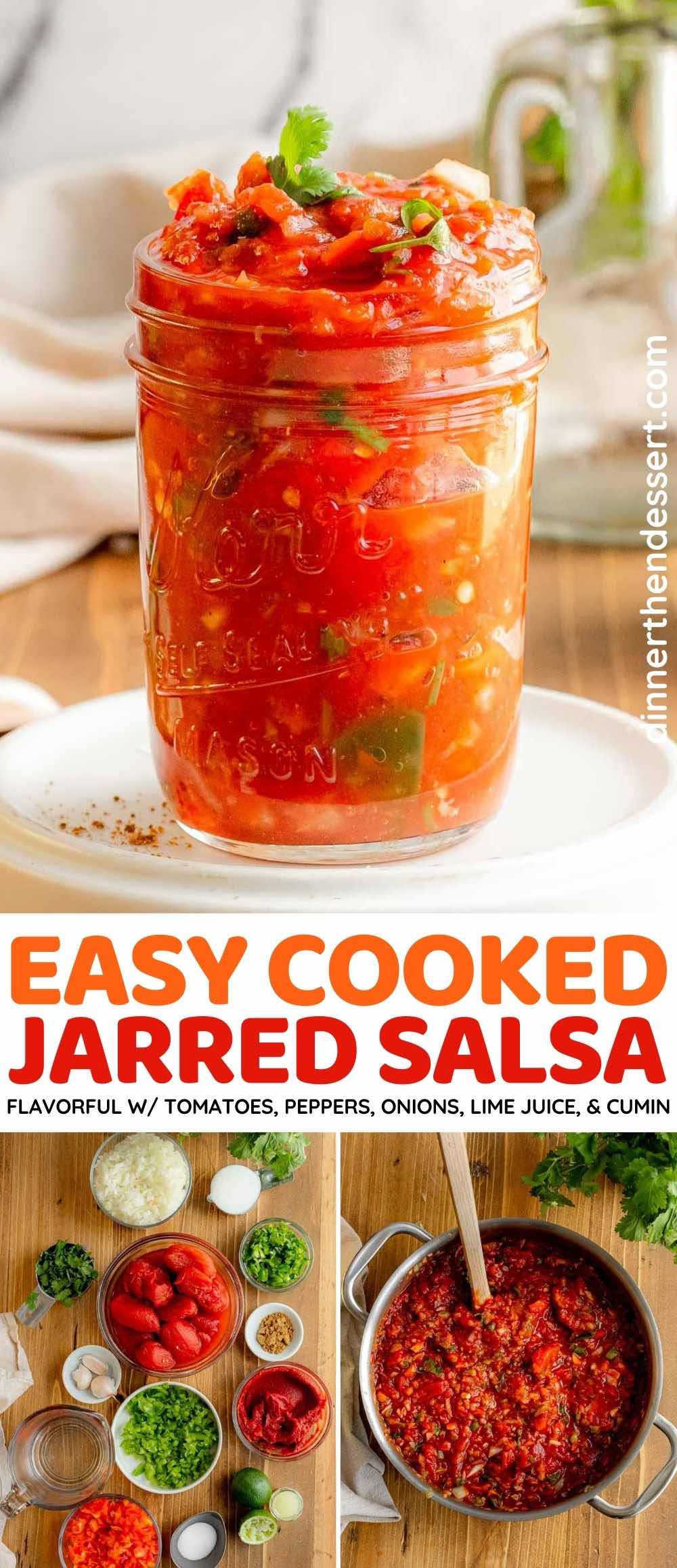 Easy Cooked Jarred Salsa Recipe Dinner, then Dessert