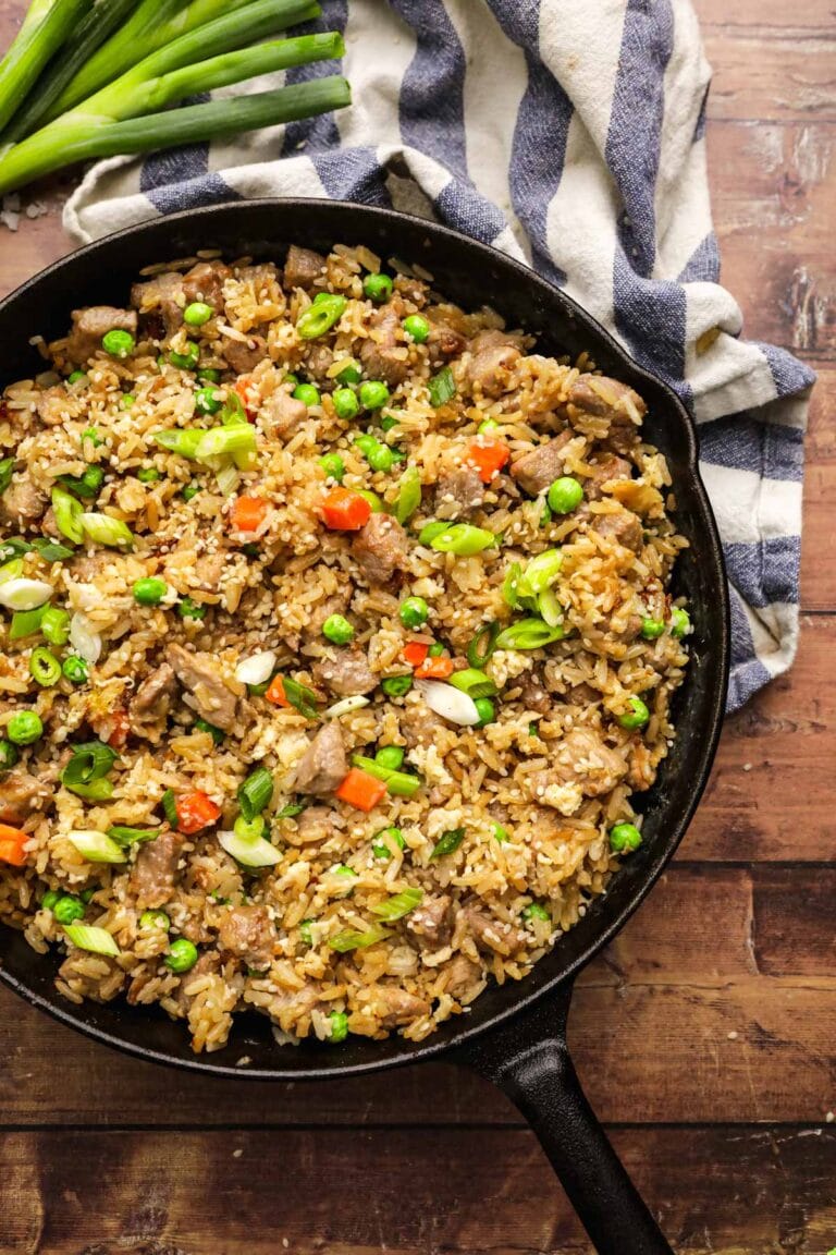 Pork Fried Rice Recipe Dinner, then Dessert