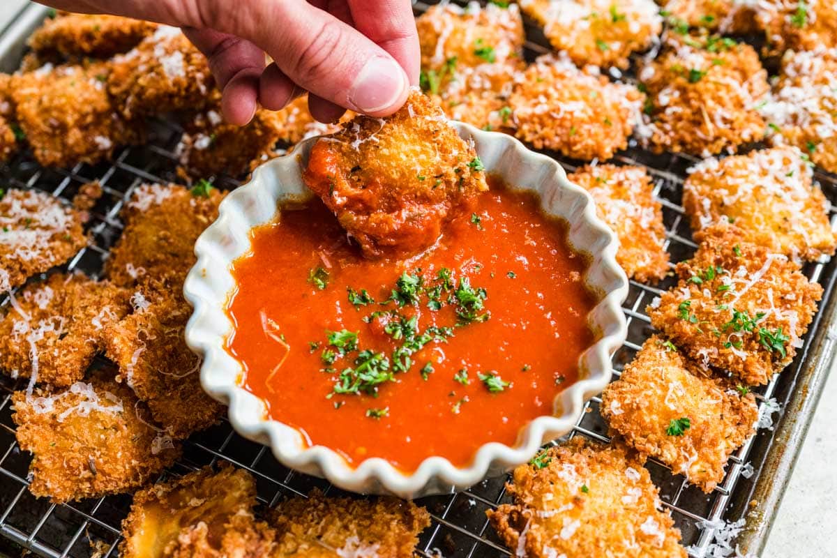 Quick and Easy Fried Ravioli Recipe Dinner, then Dessert