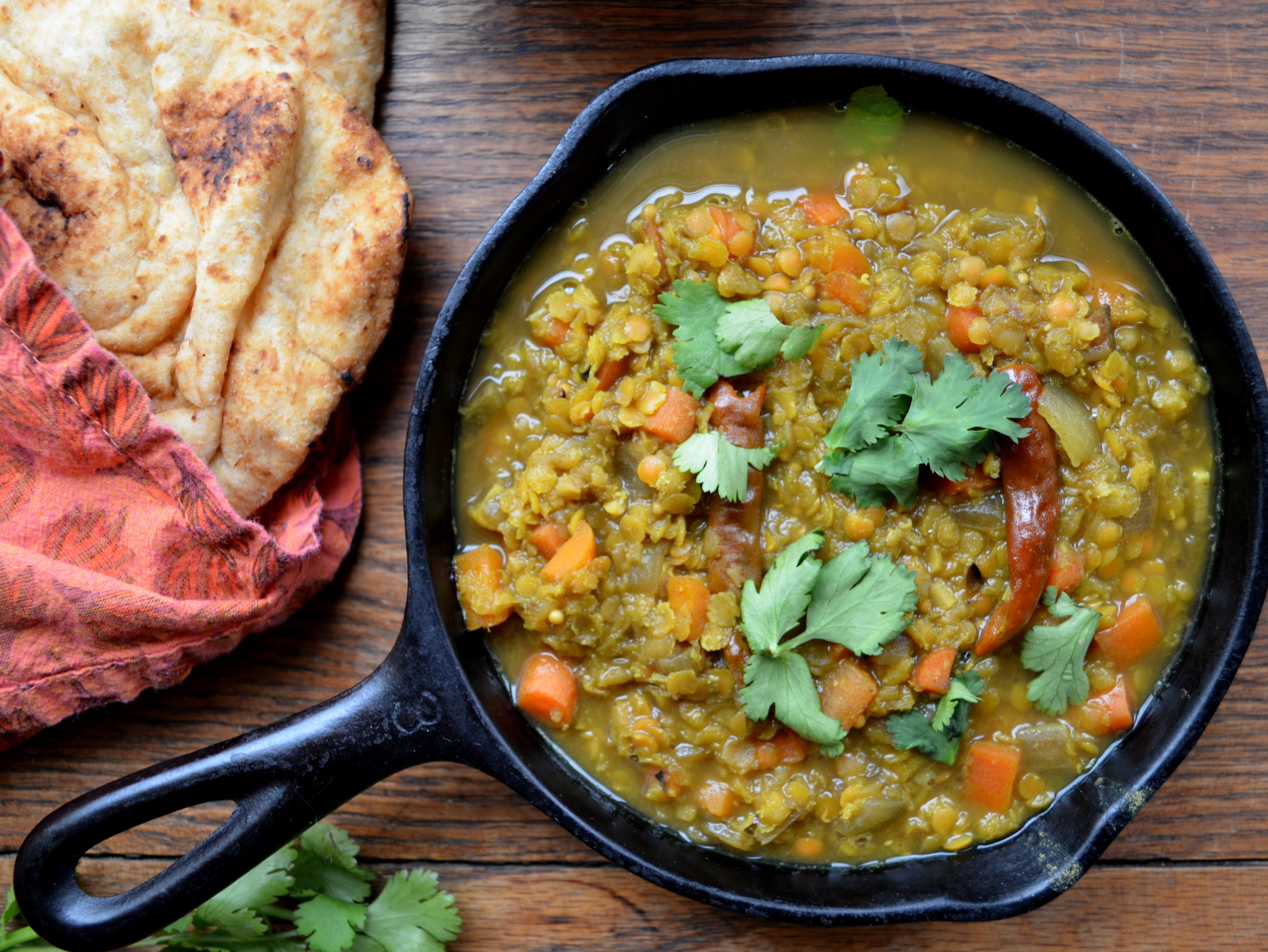 Indian Cooking At Home Easy Red Lentil Dal Dinner with Aura