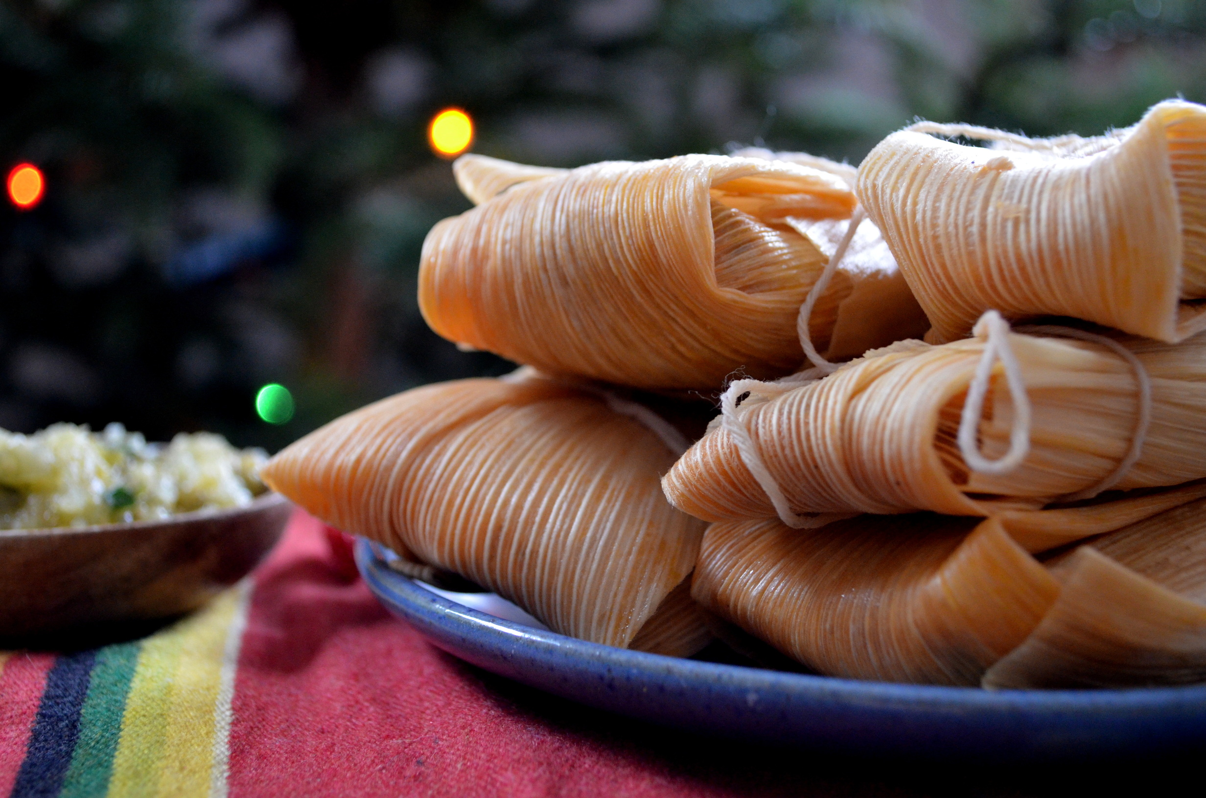Tamales With Sweet Potato, Green Chili, and Cheese Honey Creek Kitchen