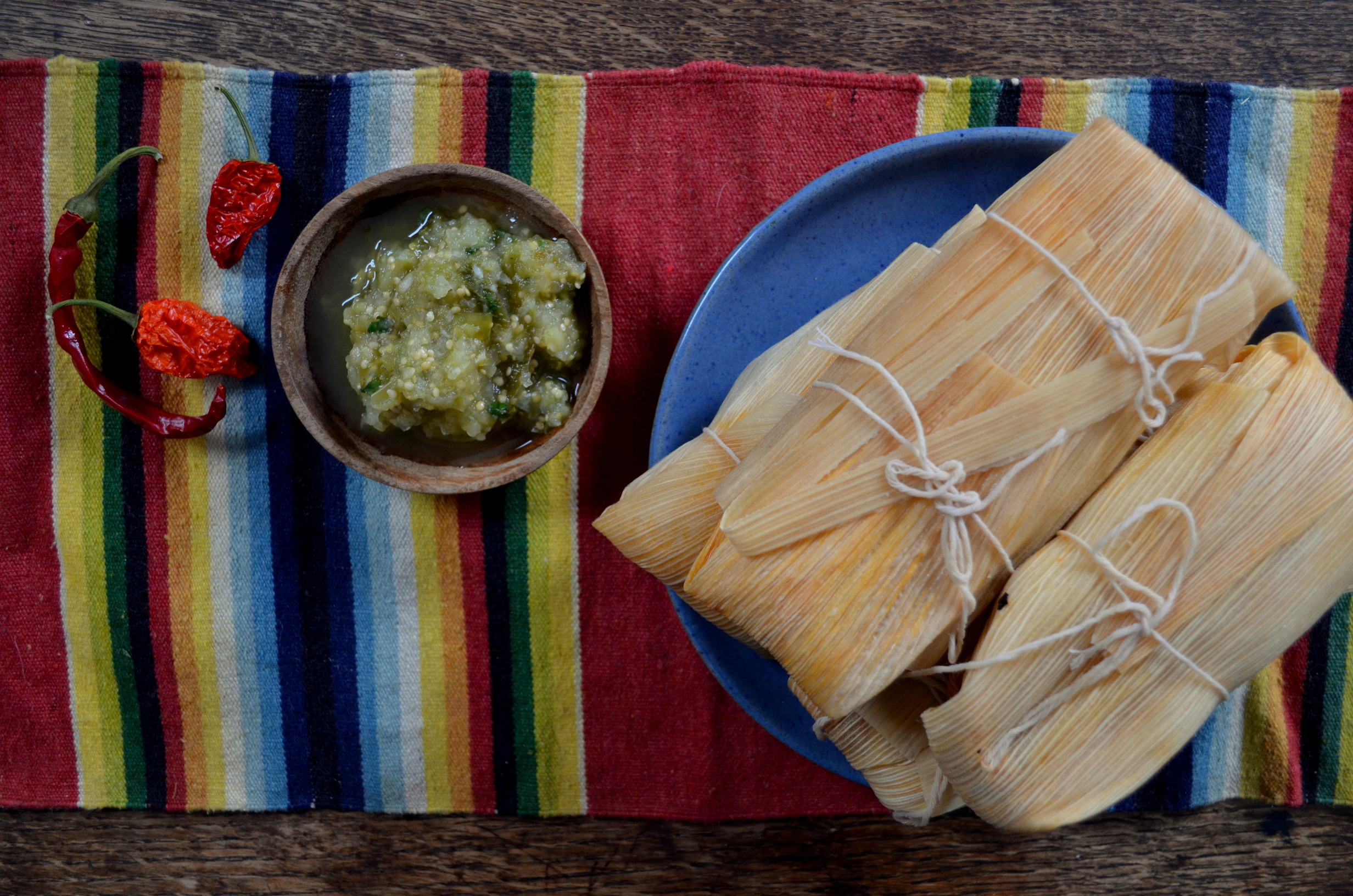 Tamales With Sweet Potato, Green Chili, and Cheese Honey Creek Kitchen