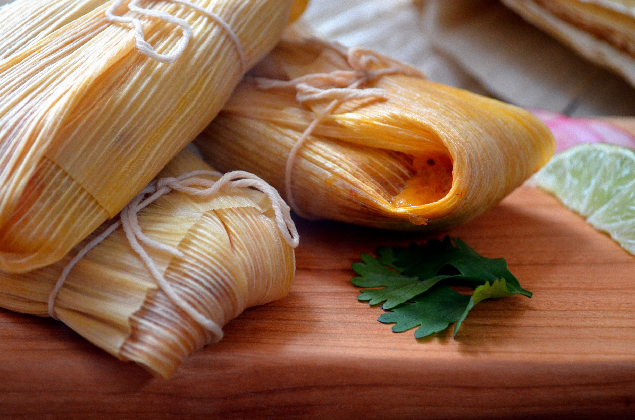 Tamales With Sweet Potato, Green Chili, and Cheese Honey Creek Kitchen