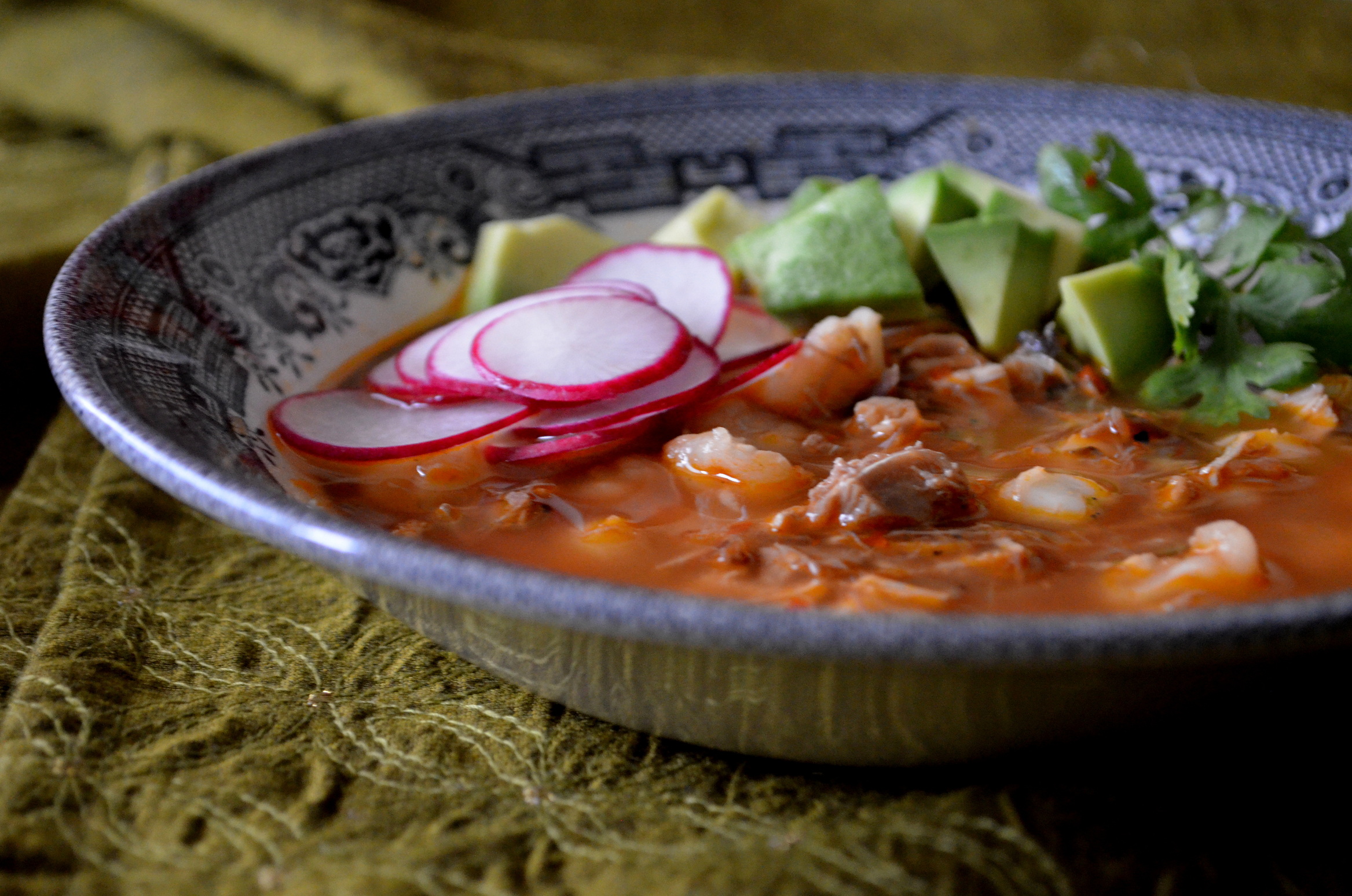 Turkey Posole With Toasted Guajillo Pepper Salsa Dinner with Aura