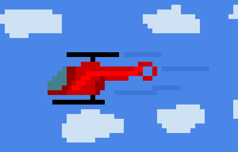 Pixel Art Helicopter Gif