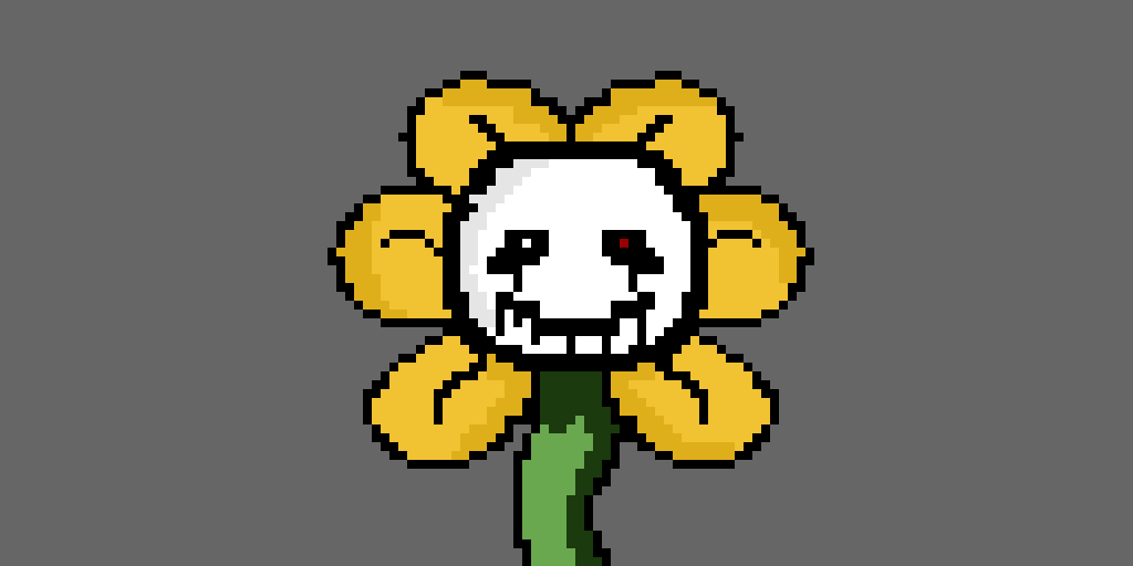 Flowey undertale pixel art