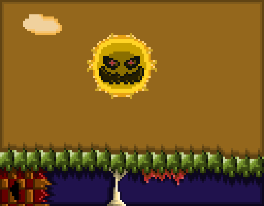 Haunted hill zone fan made pixel art