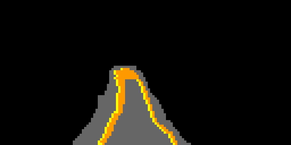 Volcano but better pixel art