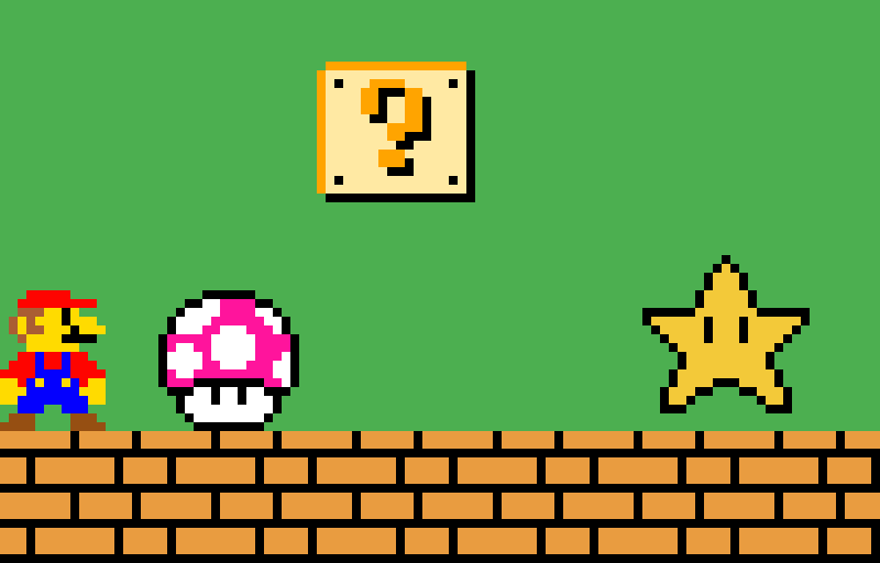 Mario pixel art