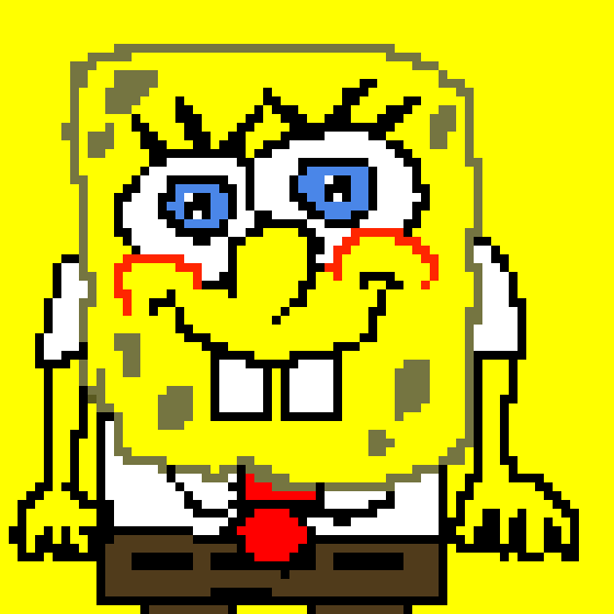 Spongebob pixel art