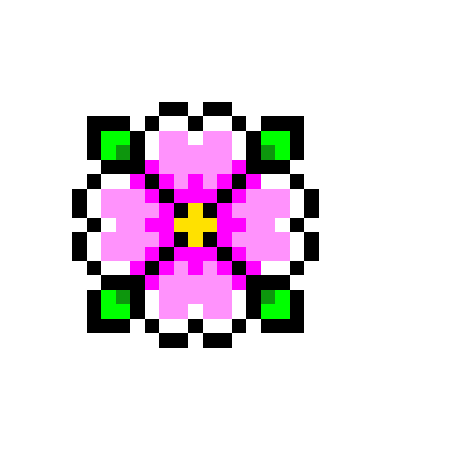 Flower pixel art