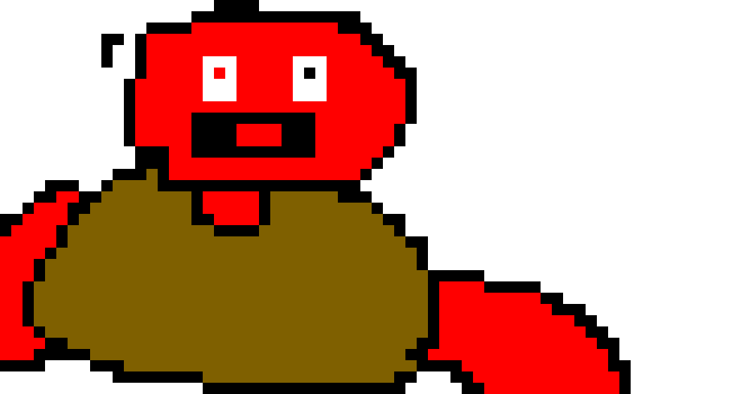 Evil elmo pixel art