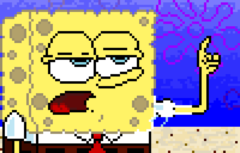 Sponge bob pixel art