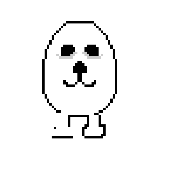 Egg dog pixel art
