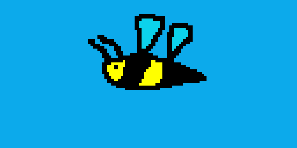 Bubble bee pixel art