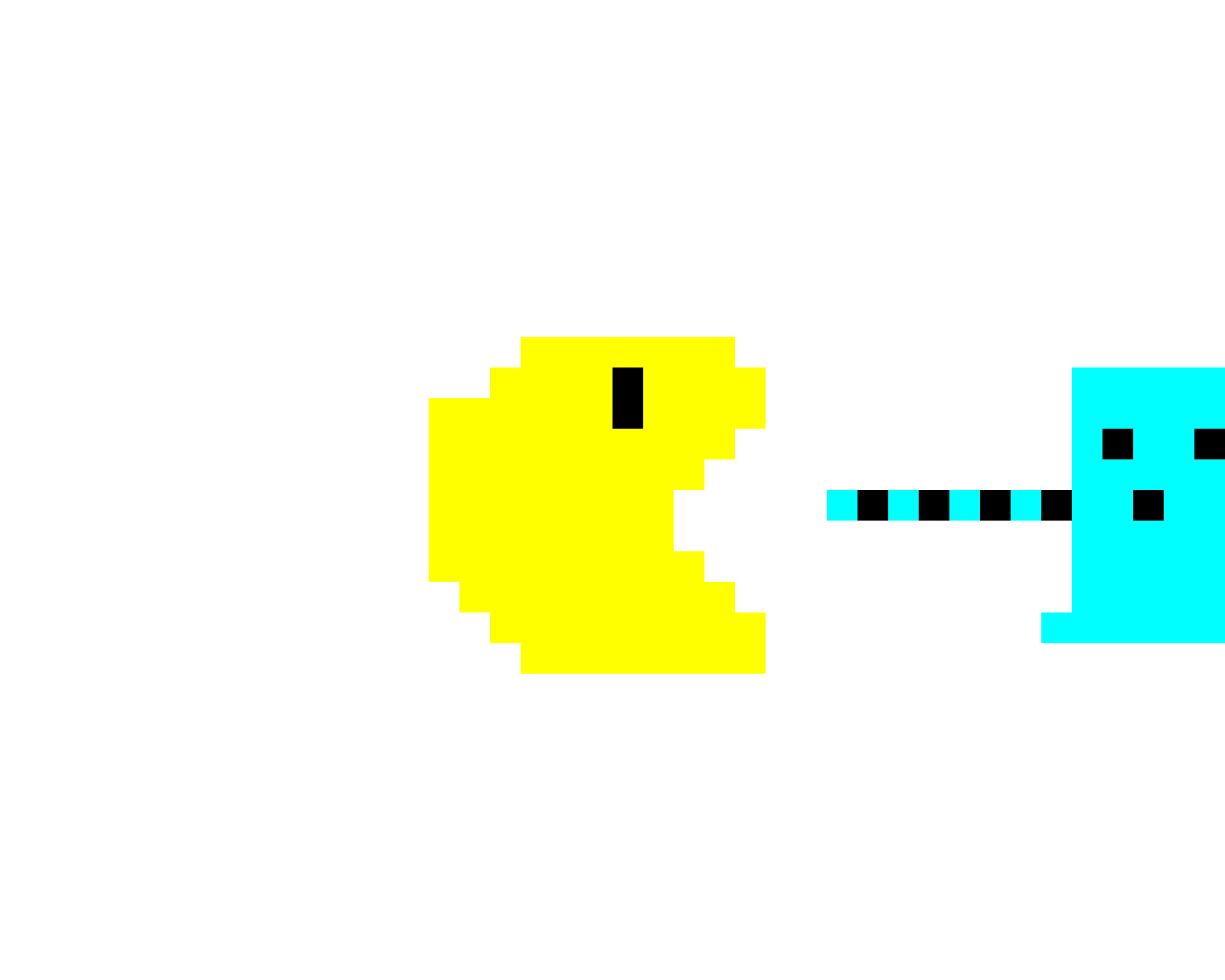 Pacman video game contest pixel art