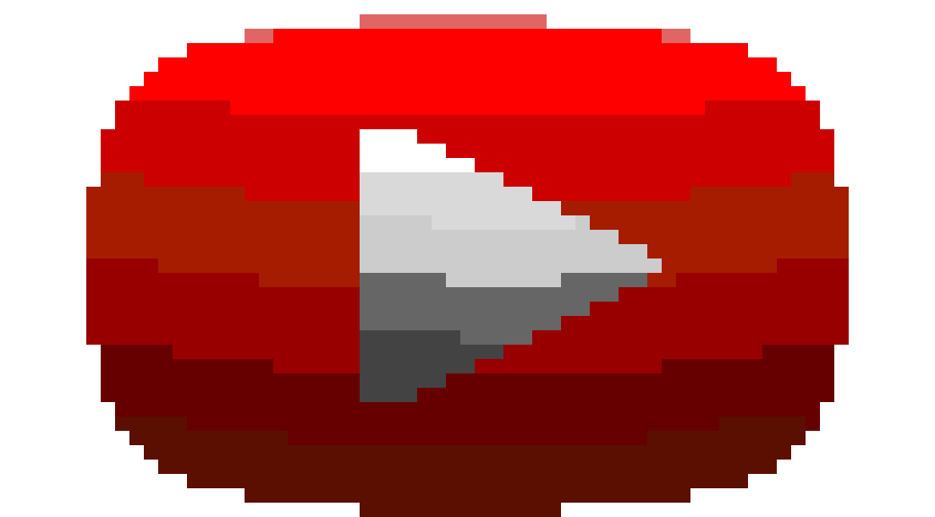 My custom youtube logo pixel art