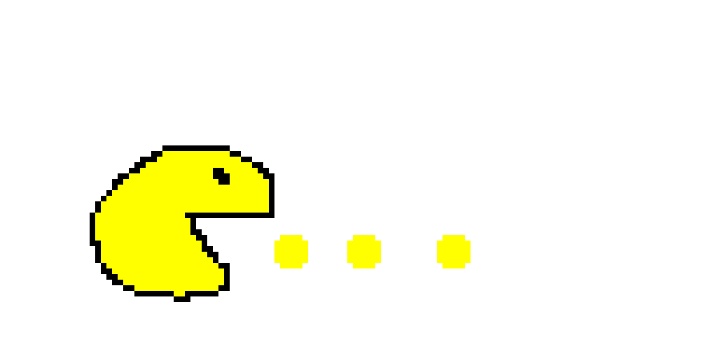 Pacman pixel art