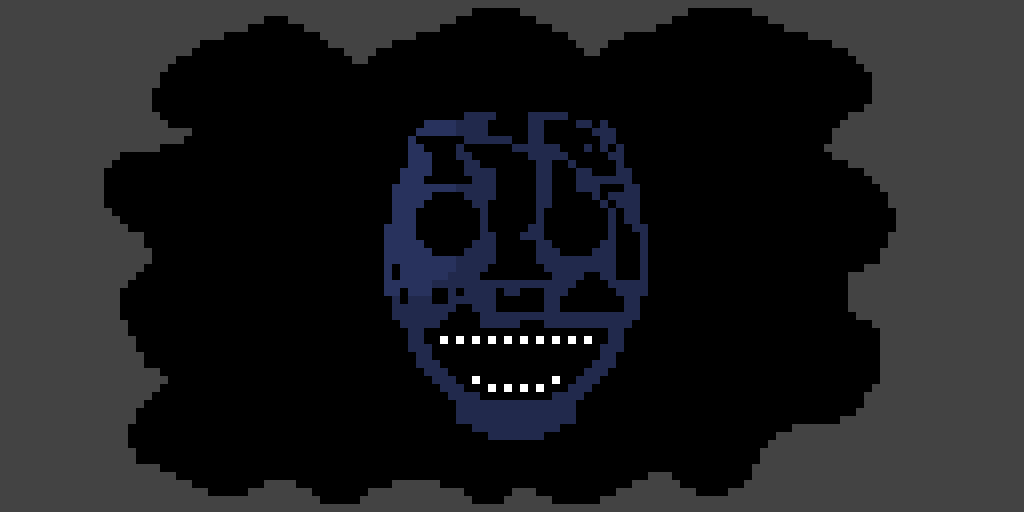 Rush from roblox game doors pixel art