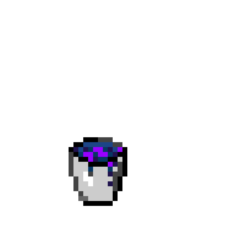 Minecraft Bucket Pixel Art