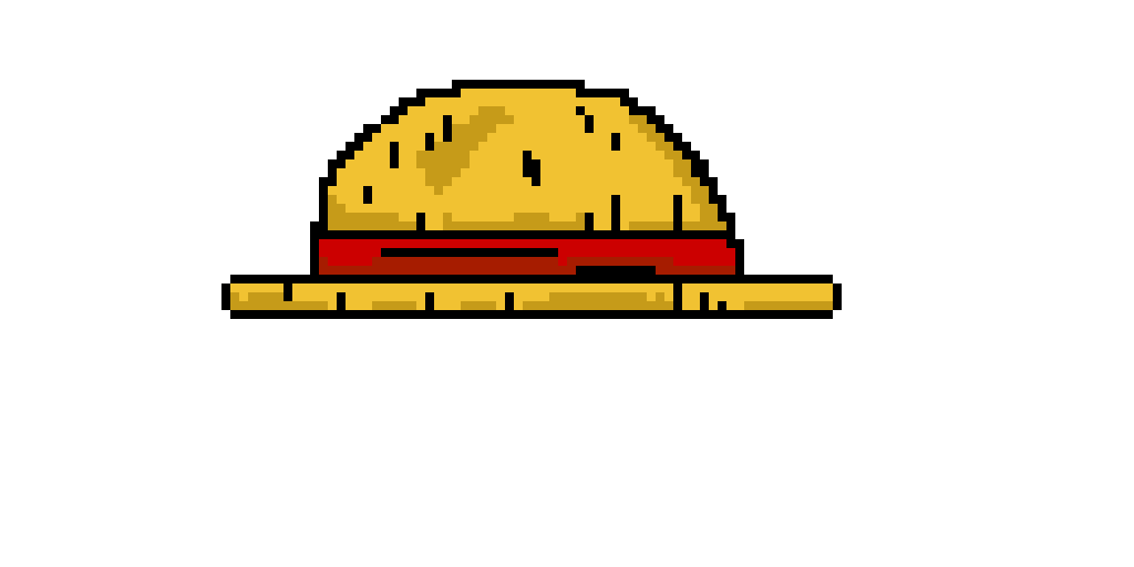 Straw hat pixel art