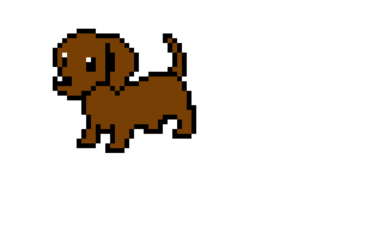 Dog pixel art
