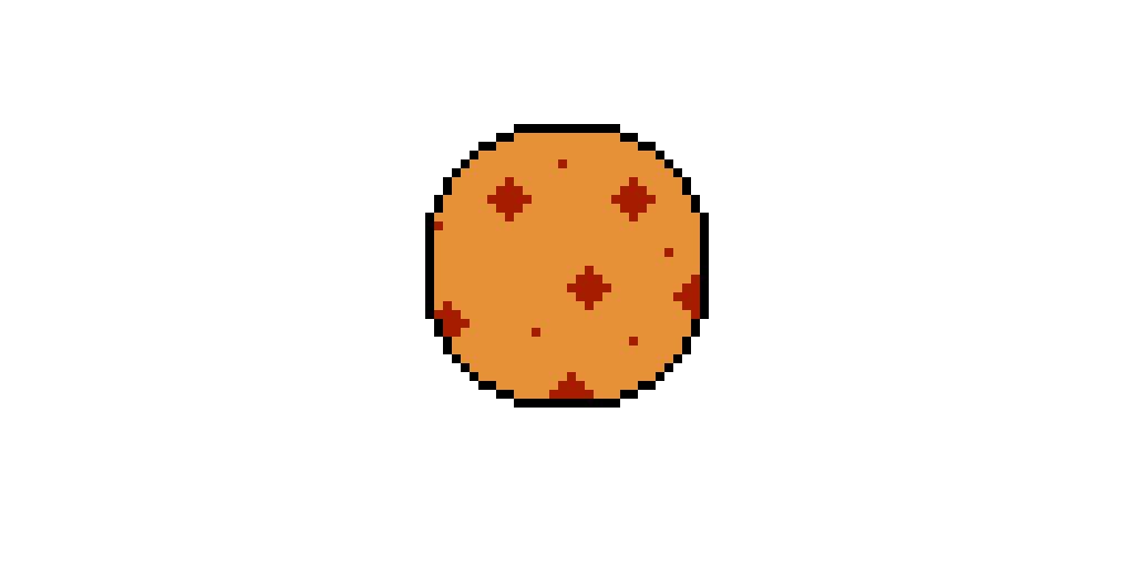 Boopus shuttle cookie pixel art