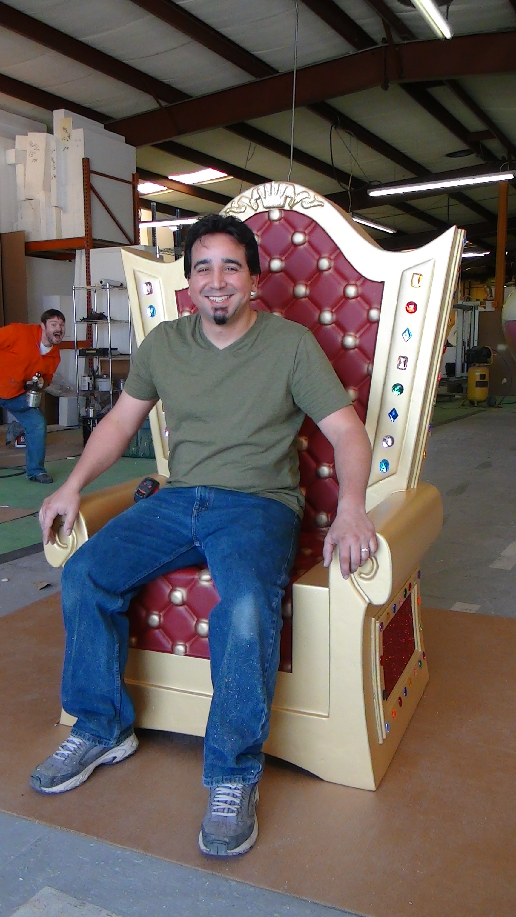 Throne Chair Foam Prop Santa Dino Rentos Studios, INC.