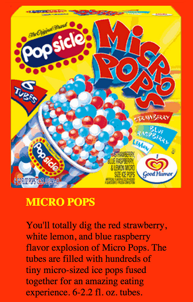 Six Popsicles from the Year 2000. Dinosaur Dracula!