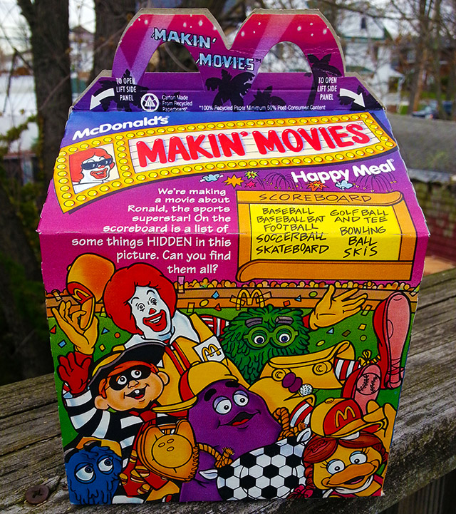 Five McDonald's Happy Meal Boxes. Dinosaur Dracula!