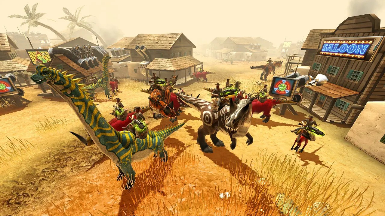 Dino Storm Das Online Game mit Cowboys, Dinos & Laser Guns
