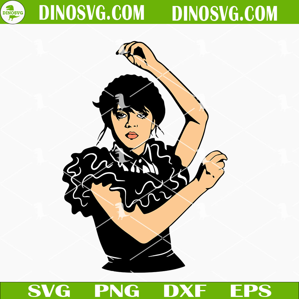 Wednesday Dancing Queen SVG, Addams Family SVG PNG DXF EPS DinoSvg