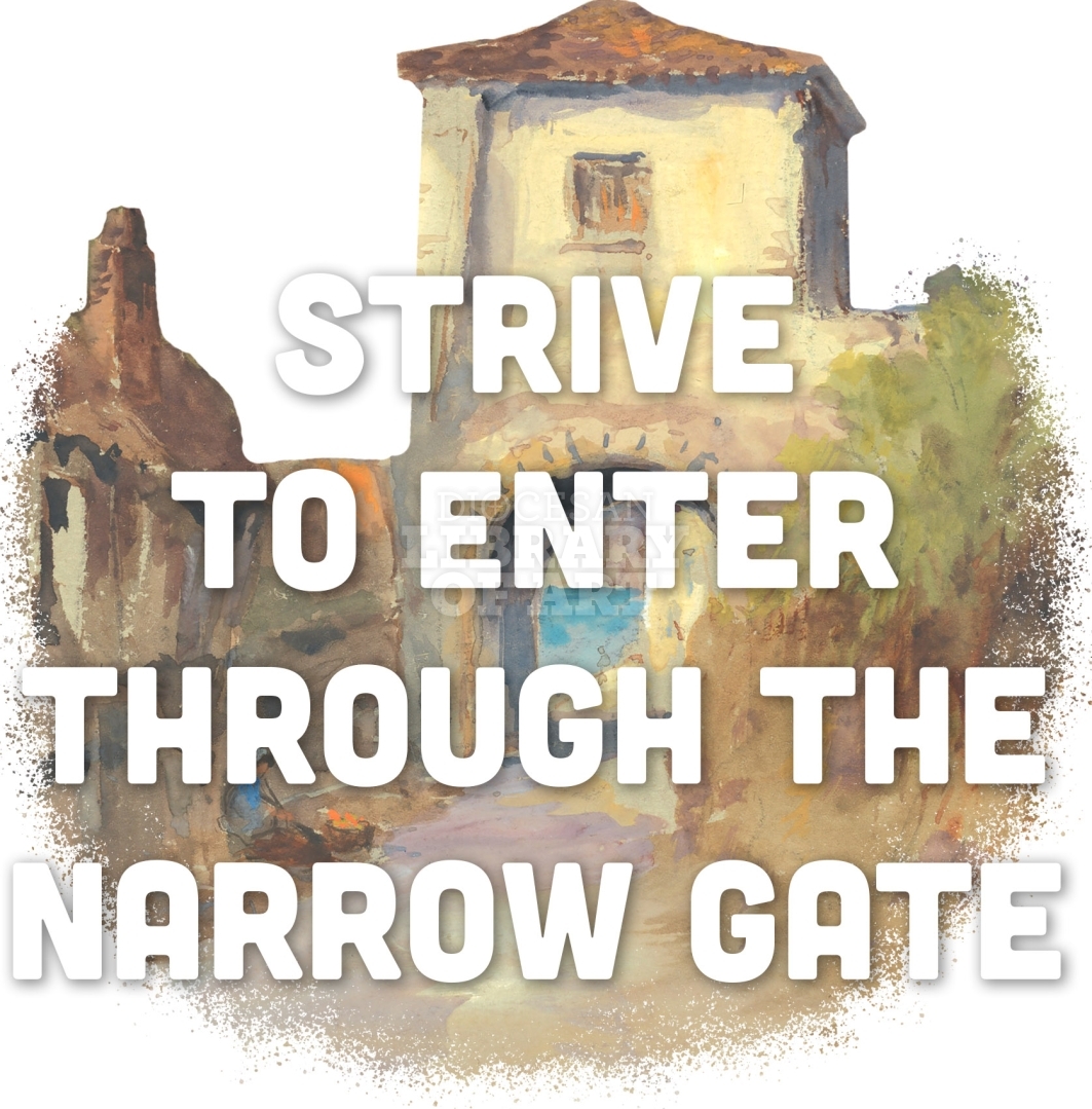 Diocesan Library of Art Narrow Gate Clipped Design