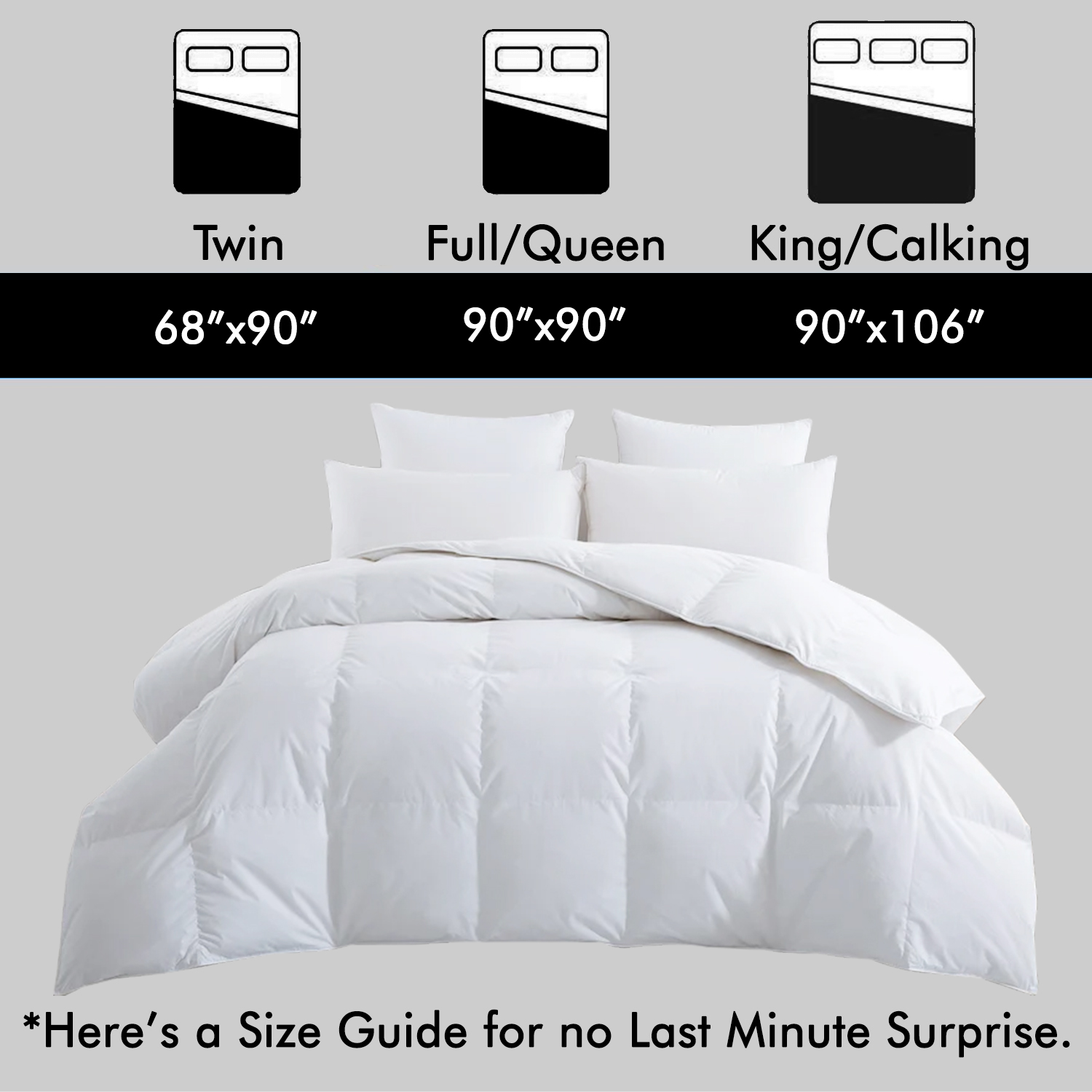 Luxurious All Seasons 100% Organic Cotton Comforter 1000 Thread Count